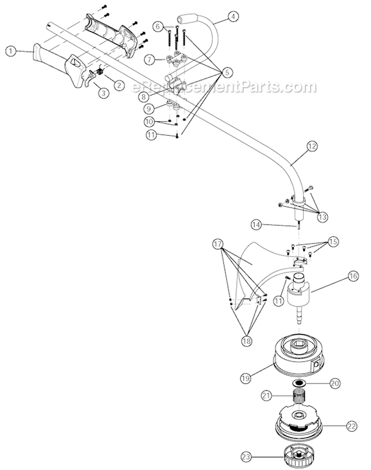 Page A Diagram and Parts List for YM26CO 41AD26OG701 Yard Man Trimmer